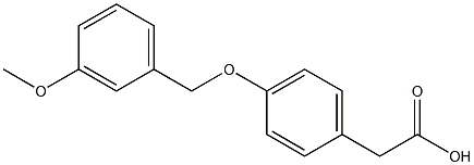 2-{4-[(3-methoxyphenyl)methoxy]phenyl}acetic acid Struktur