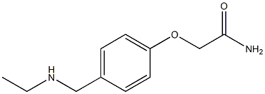 2-{4-[(ethylamino)methyl]phenoxy}acetamide Struktur