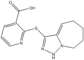 2-{5H,6H,7H,8H,9H-[1,2,4]triazolo[3,4-a]azepin-3-ylsulfanyl}pyridine-3-carboxylic acid Struktur