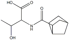 2-{bicyclo[2.2.1]heptan-2-ylformamido}-3-hydroxybutanoic acid Struktur