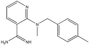 2-{methyl[(4-methylphenyl)methyl]amino}pyridine-3-carboximidamide Struktur