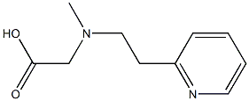 2-{methyl[2-(pyridin-2-yl)ethyl]amino}acetic acid Struktur