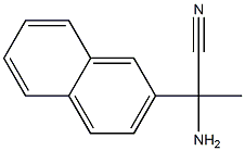 2-amino-2-(2-naphthyl)propanenitrile Struktur