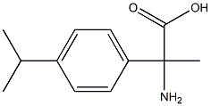 2-amino-2-(4-isopropylphenyl)propanoic acid Struktur