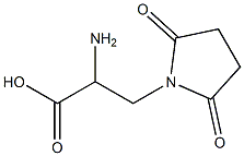 2-amino-3-(2,5-dioxopyrrolidin-1-yl)propanoic acid Struktur