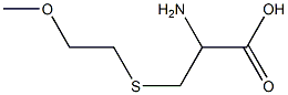 2-amino-3-[(2-methoxyethyl)thio]propanoic acid Struktur