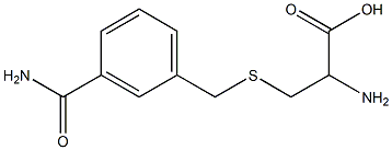 2-amino-3-{[3-(aminocarbonyl)benzyl]thio}propanoic acid Struktur