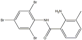 2-amino-3-methyl-N-(2,4,6-tribromophenyl)benzamide Struktur