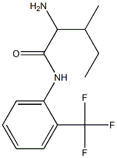 2-amino-3-methyl-N-[2-(trifluoromethyl)phenyl]pentanamide Struktur