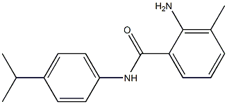 2-amino-3-methyl-N-[4-(propan-2-yl)phenyl]benzamide Struktur