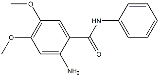 2-amino-4,5-dimethoxy-N-phenylbenzamide Struktur