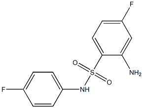 2-amino-4-fluoro-N-(4-fluorophenyl)benzene-1-sulfonamide Struktur