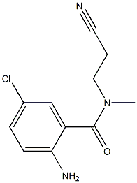 2-amino-5-chloro-N-(2-cyanoethyl)-N-methylbenzamide Struktur