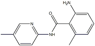 2-amino-6-methyl-N-(5-methylpyridin-2-yl)benzamide Struktur