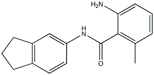 2-amino-N-(2,3-dihydro-1H-inden-5-yl)-6-methylbenzamide Struktur