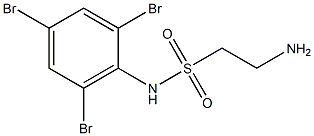 2-amino-N-(2,4,6-tribromophenyl)ethane-1-sulfonamide Struktur