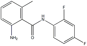 2-amino-N-(2,4-difluorophenyl)-6-methylbenzamide Struktur