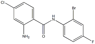 2-amino-N-(2-bromo-4-fluorophenyl)-4-chlorobenzamide Struktur