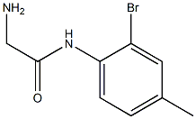 2-amino-N-(2-bromo-4-methylphenyl)acetamide Struktur