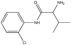 2-amino-N-(2-chlorophenyl)-3-methylbutanamide Struktur