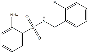 2-amino-N-(2-fluorobenzyl)benzenesulfonamide Struktur