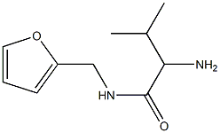 2-amino-N-(2-furylmethyl)-3-methylbutanamide Struktur