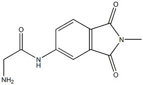 2-amino-N-(2-methyl-1,3-dioxo-2,3-dihydro-1H-isoindol-5-yl)acetamide Struktur