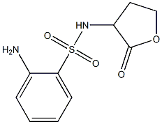 2-amino-N-(2-oxooxolan-3-yl)benzene-1-sulfonamide Struktur