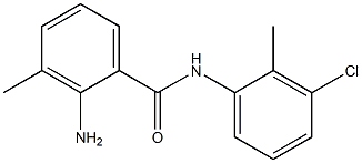 2-amino-N-(3-chloro-2-methylphenyl)-3-methylbenzamide Struktur