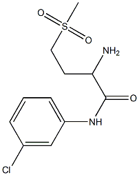 2-amino-N-(3-chlorophenyl)-4-(methylsulfonyl)butanamide Struktur