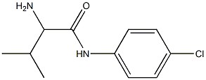 2-amino-N-(4-chlorophenyl)-3-methylbutanamide Struktur