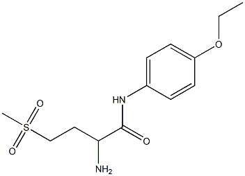 2-amino-N-(4-ethoxyphenyl)-4-methanesulfonylbutanamide Struktur