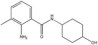 2-amino-N-(4-hydroxycyclohexyl)-3-methylbenzamide Struktur