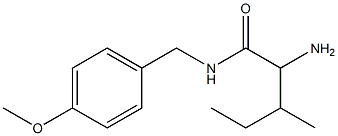 2-amino-N-(4-methoxybenzyl)-3-methylpentanamide Struktur