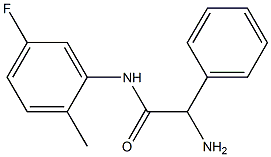 2-amino-N-(5-fluoro-2-methylphenyl)-2-phenylacetamide Struktur