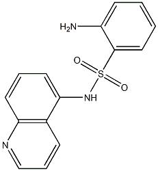 2-amino-N-(quinolin-5-yl)benzene-1-sulfonamide Struktur