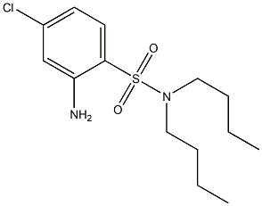 2-amino-N,N-dibutyl-4-chlorobenzene-1-sulfonamide Struktur