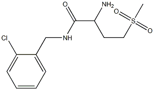 2-amino-N-[(2-chlorophenyl)methyl]-4-methanesulfonylbutanamide Struktur