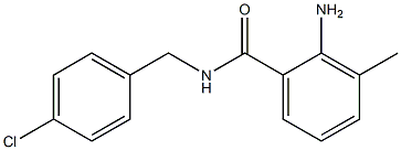 2-amino-N-[(4-chlorophenyl)methyl]-3-methylbenzamide Struktur