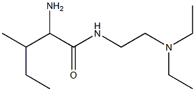 2-amino-N-[2-(diethylamino)ethyl]-3-methylpentanamide Struktur