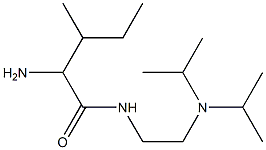 2-amino-N-[2-(diisopropylamino)ethyl]-3-methylpentanamide Struktur