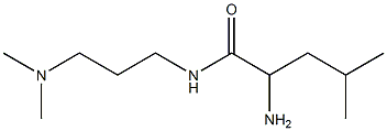 2-amino-N-[3-(dimethylamino)propyl]-4-methylpentanamide Struktur