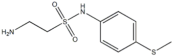 2-amino-N-[4-(methylsulfanyl)phenyl]ethane-1-sulfonamide Struktur