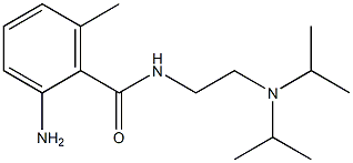 2-amino-N-{2-[bis(propan-2-yl)amino]ethyl}-6-methylbenzamide Struktur