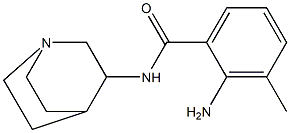 2-amino-N-1-azabicyclo[2.2.2]oct-3-yl-3-methylbenzamide Struktur