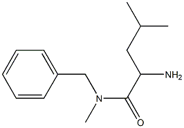 2-amino-N-benzyl-N,4-dimethylpentanamide Struktur