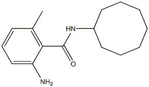 2-amino-N-cyclooctyl-6-methylbenzamide Struktur