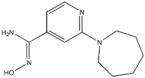 2-azepan-1-yl-N'-hydroxypyridine-4-carboximidamide Struktur