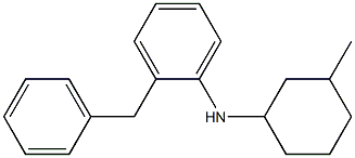 2-benzyl-N-(3-methylcyclohexyl)aniline Struktur