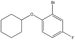 2-bromo-1-(cyclohexyloxy)-4-fluorobenzene Struktur